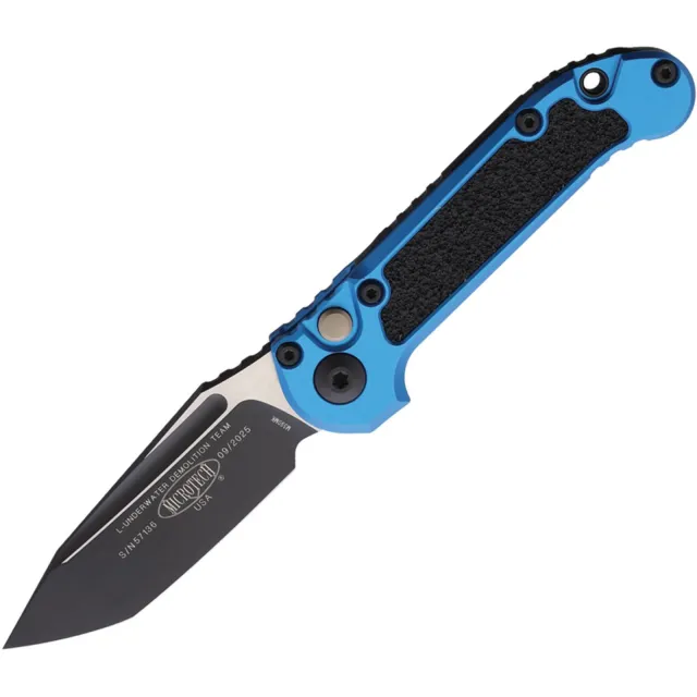 Microtech LUDT G3 Gen III 3.5 In T/E Blue Aluminum Handle