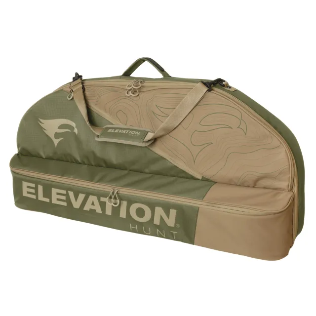 Elevation V1 TOPO Bow Case Olive/Tan 40" with Fleece Lining & Pockets - Elevation
