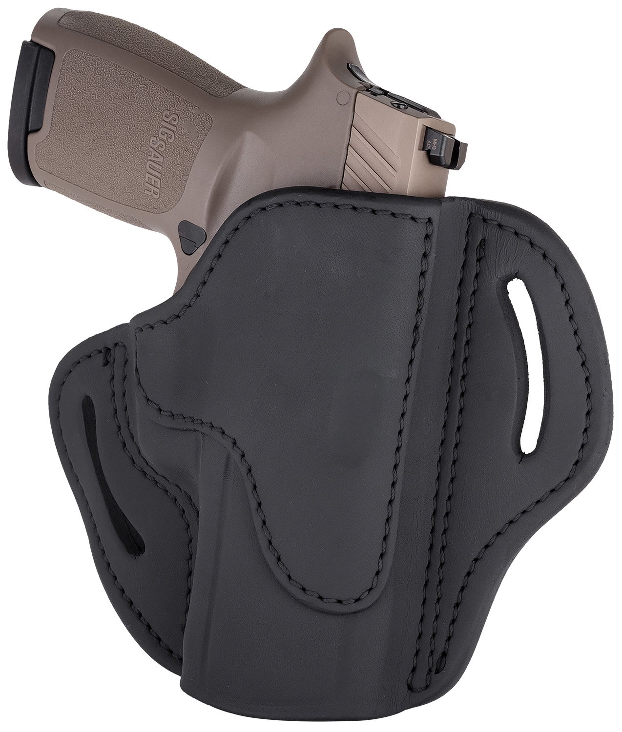 1791 Gunleather BH2.4S-SBL-R Belt Holster, Stealth Black, RH, OWB - 1791 Gunleather