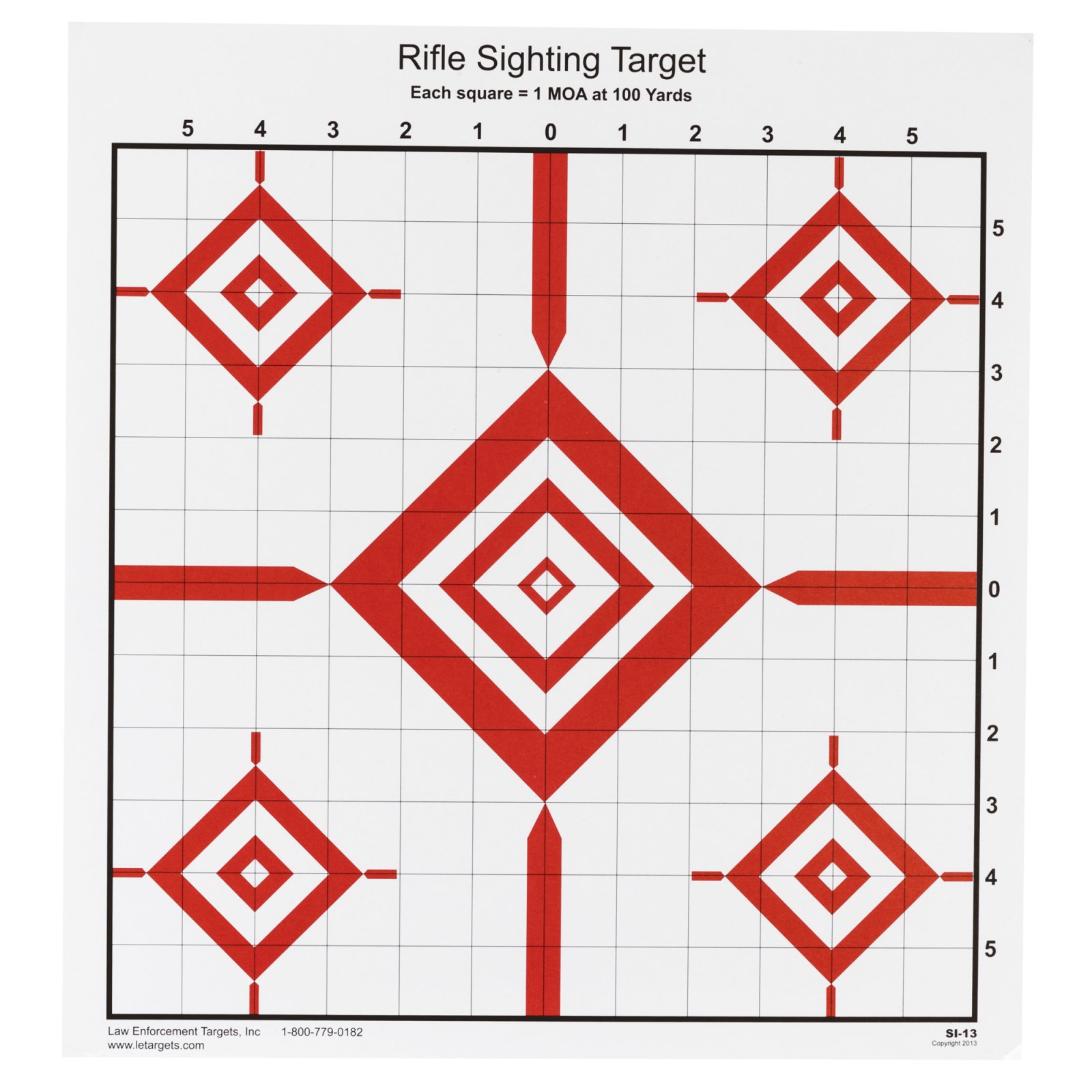 Buy Action Target SI13100 Advanced Rifle Sighting Target 14"x15" 100 Pack online