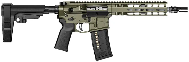 RADIAN WEAPONS R0505 Model 1 Pistol 300 Blackout 9" 30+1 OD Green... - Radian Weapons - .300 AAC Blackout (7.62x35mm)