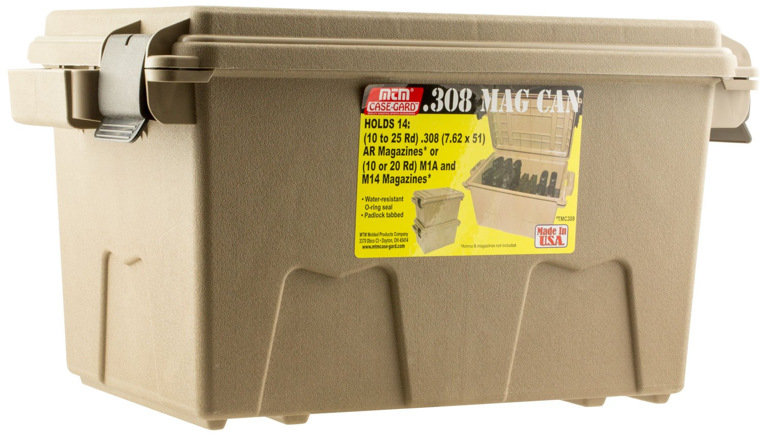 MTM Case Gard Tactical Mag Can Flat Dark Earth TMC308 - MTM Case-Gard