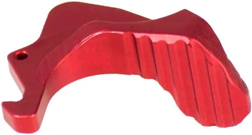 Odin Works ACCXCHRED Extended Charging Handle Latch Red 7075 Aluminum