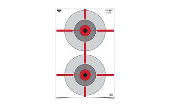 Birchwood Casey Eze-Scorer Double Bull's-Eye 23"x35" Paper Target 100 Pack - Birchwood Casey