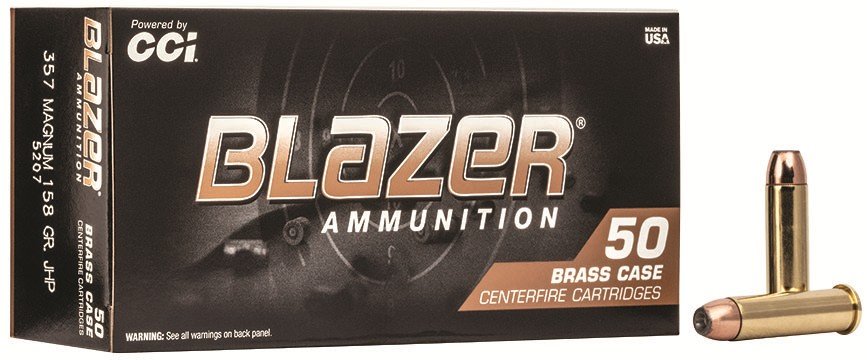 CCI 5207 Blazer Brass .357 Mag 158gr JHP 50 Rounds - CCI - 357 Mag