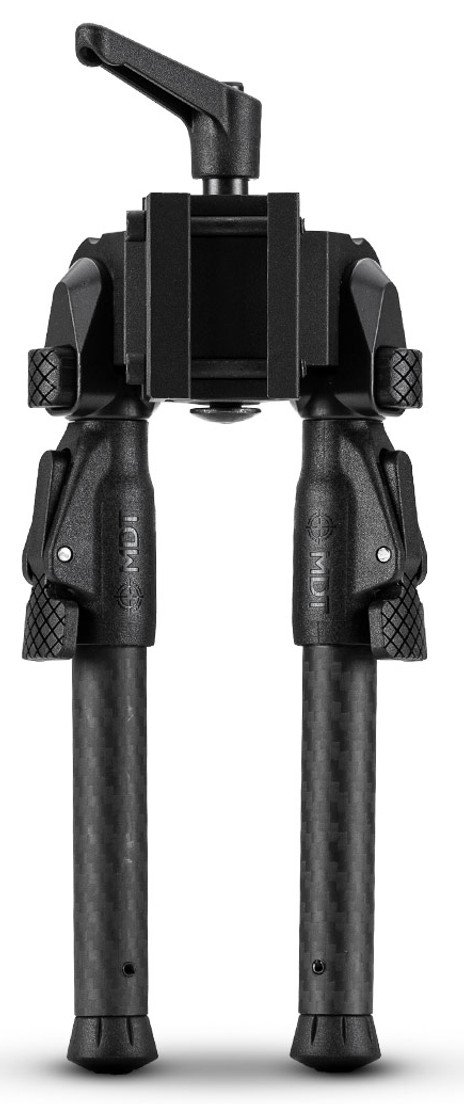 Mdt Sporting Goods Inc 105560BLK GRND-POD Black Aluminum, 4.5"-9.0", Spiked Feet, Fits Picatinny Rail - MDT