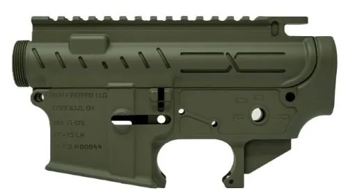 Faxon Firearms AR-15 X-Tra Lite Receiver Set Multi OD Green