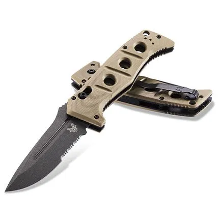 Benchmade 2750SGY-3 Adamas 3.8" Tan G10 Scales AU/GY/PS