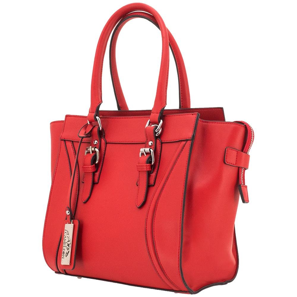 Buy Cameleon Aphaea 49145 Conceal Carry Purse Tote, Red Vegan Leather online