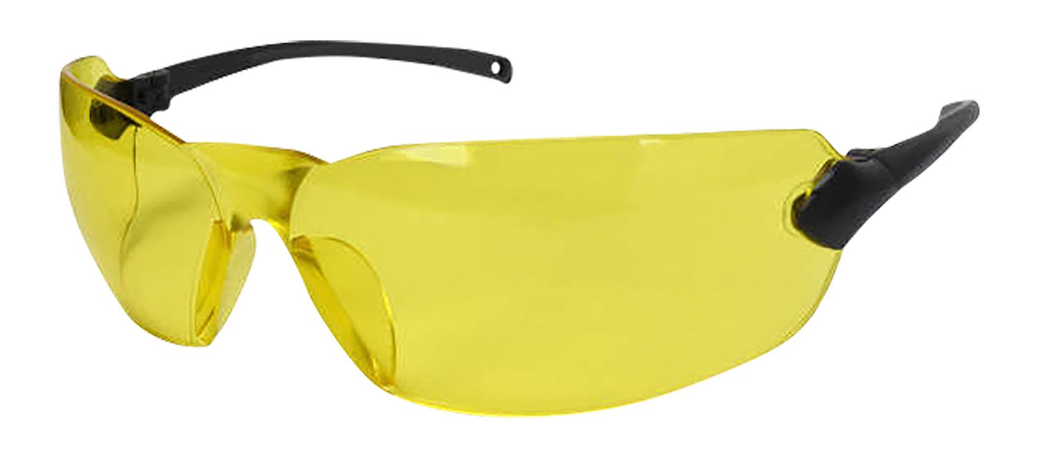 Radians Overlook OV140CS Lightweight Glasses - Amber Lens, Black Frame, UV Protection, ANSI Z87.1 Compliant - RAD