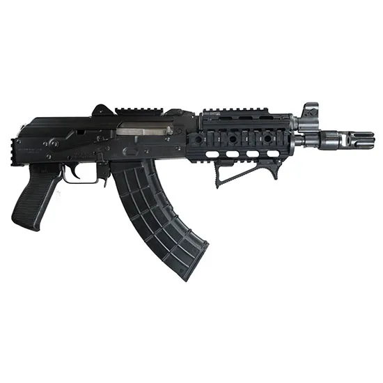 Zastava Arms USA ZP92762PATM ZPAP92 AK-47 Pistol, 7.62x39mm, 30-Round, 10-Inch Barrel, Night Brake, Quad Rail, Black Polymer Grip - Zastava Arms - 7.62 x 39mm