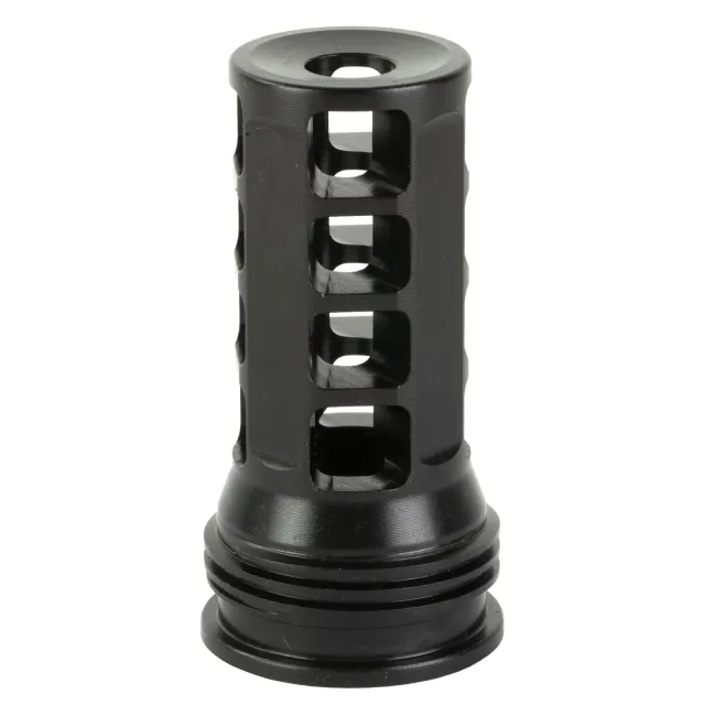 Huxwrx HUX Muzzle Brake QD 762 5/8X24 Black 2.3 in 7.62mm AR-10 - HUXWRX - 30 CALIBER | 7.62MM