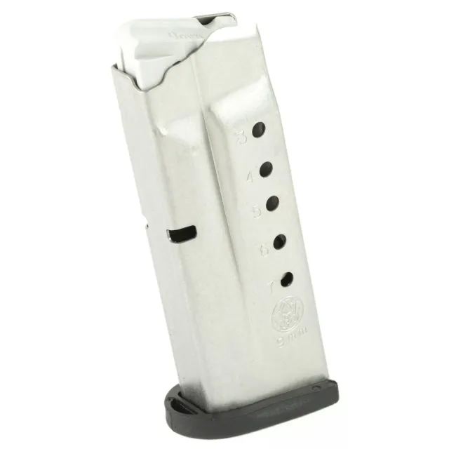 Smith & Wesson M&P Shield Magazine 9mm 7rd Stainless Steel - Smith & Wesson - 9MM