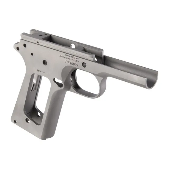 Brownells 1911 Government Model Frame 45 ACP Stainless Steel BR-FR-SS