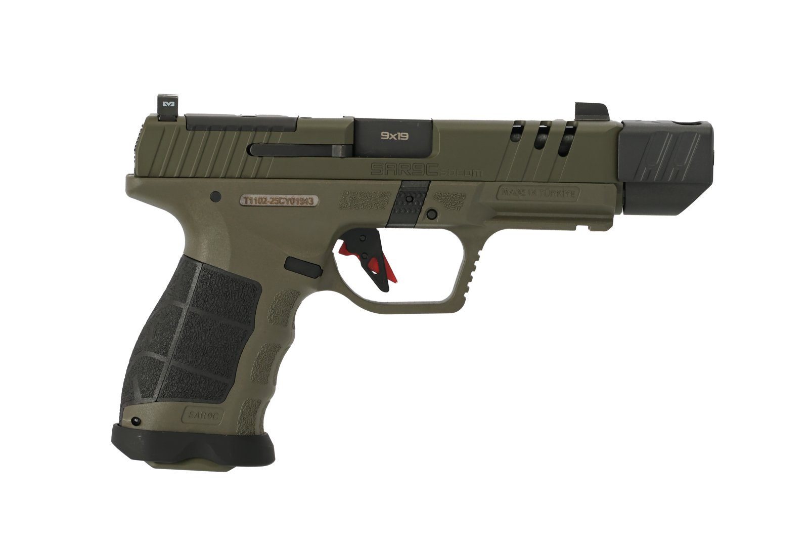 Buy SAR USA SAR9CSOCOMODC 9mm 4.50In 15rd OD Green Cerakote online