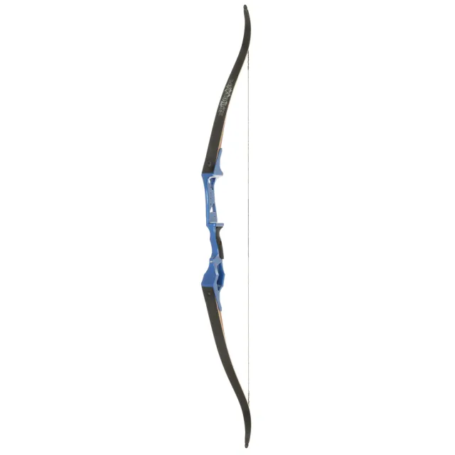 Fin-Finder Bank Runner 58 In 35lb RH Bowfishing Recurve Blue - Fin-Finder