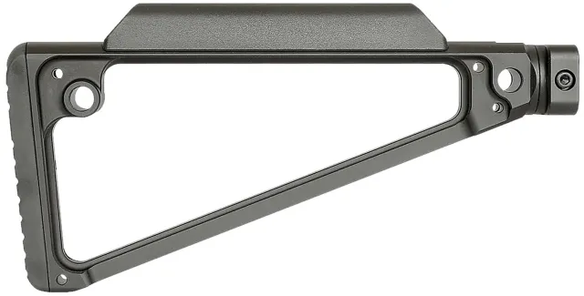 Midwest Industries MITRIF Triangle Fixed Stock Black 6061 Aluminum - Midwest Industries
