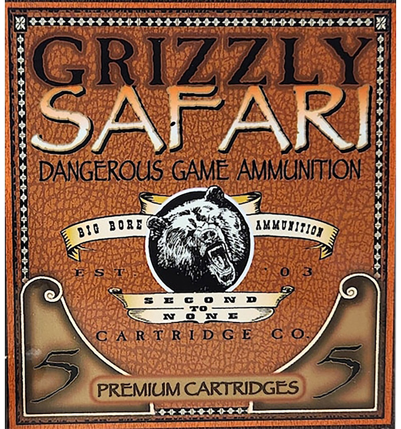 Buy Grizzly Ammo GC5/416NE2 500-416 Nitro Express 400gr Solid Brass 5ct online