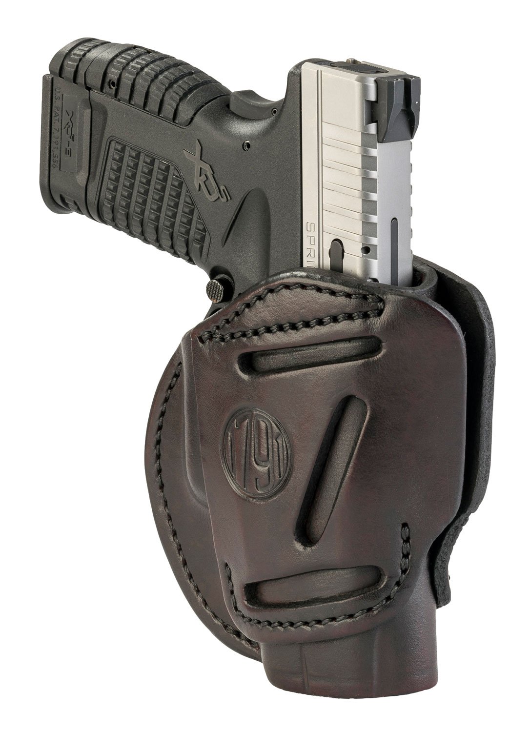 1791 Gunleather 3WH4SBRA 3-Way IWB/OWB Size 04 Signature Brown Leather... - 1791 Gunleather