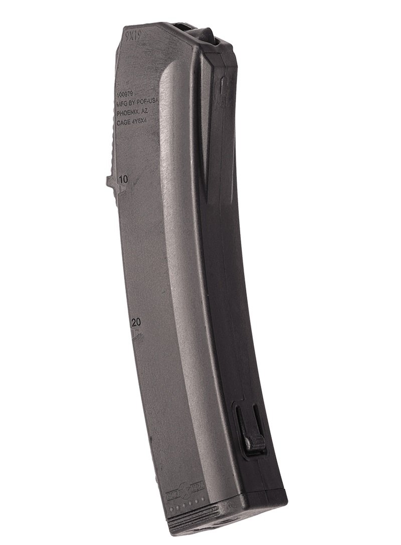 Patriot Ordnance 00830 Phoenix 9mm 20+1 Black Polymer Magazine - POF USA - 9mm Luger
