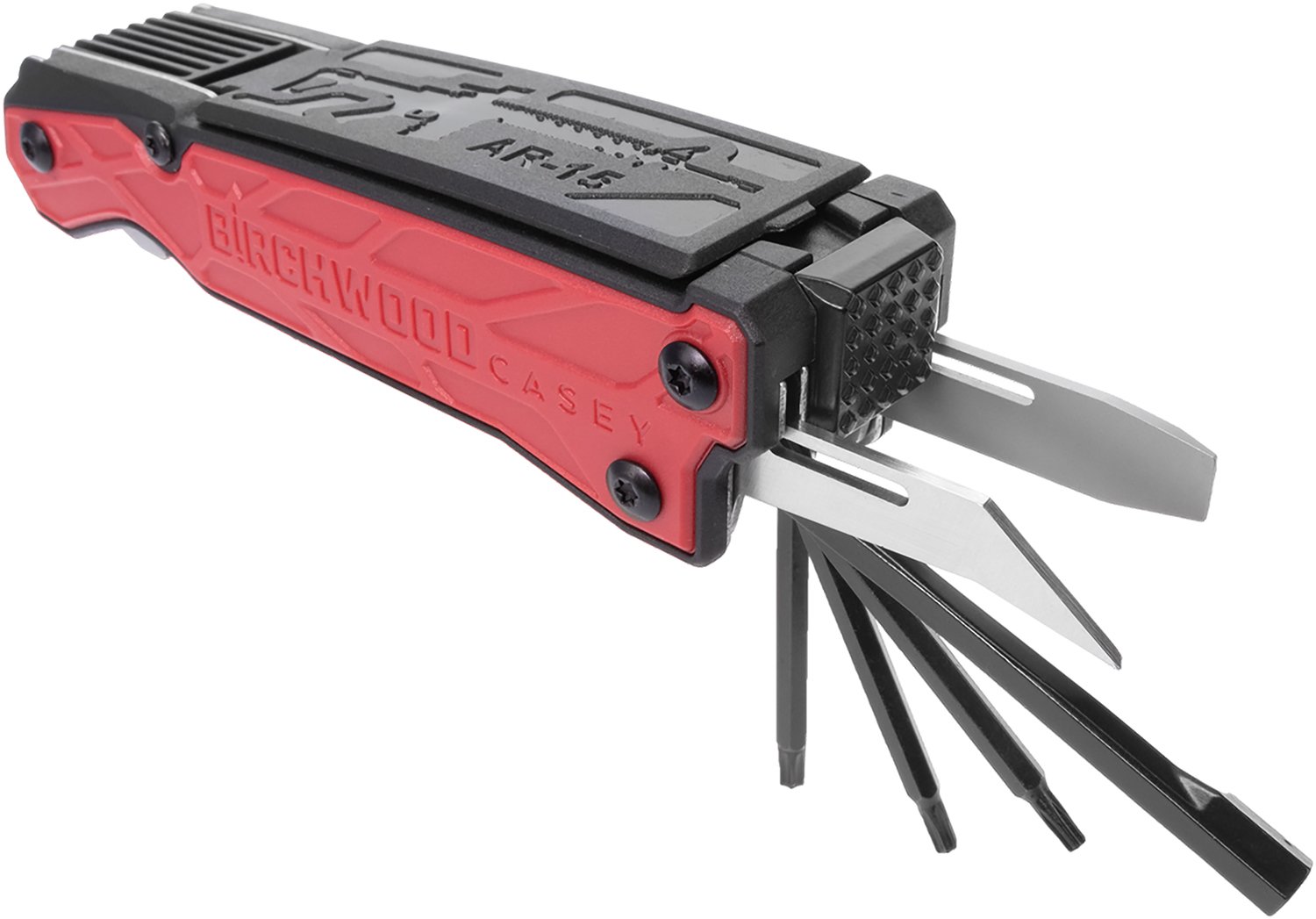 Birchwood Casey ARMT AR-15 Multi-Tool Black/Red Folding Tool Set - GSM Outdoors