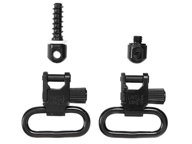 Uncle Mike's Quick Detach Forend Band Swivel Set 1" Steel Black - Uncle Mike's - 1"