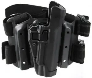 BLACKHAWK HOLSTER GLOCK 17/19/20/21/22/23/31/32/SW M&P 9/40/45 RH BLACK SERPA TACTICAL LEVEL II - BLACKHAWK