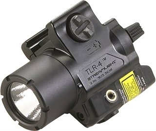 Streamlight TLR-4 Weapon Light w/ Red Laser 170 Lumens Black - Streamlight - 170 LUMENS