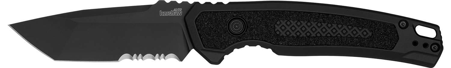 Kershaw 7105 Launch 16 Automatic 3.45" Folding Tanto Part Serrated... - Kershaw
