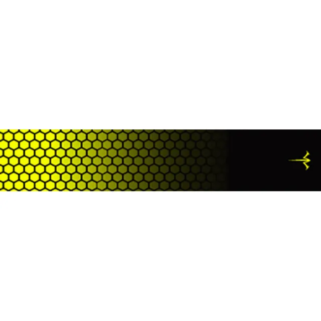 White Water Archery Honeycomb Fade Arrow Wraps Fade Flo Yellow 5 in. x 1.125 in. 15 pk. - White Water Archery
