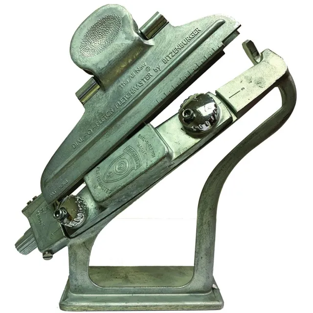 Bitzenburger Fletching Jig 1000 Silver Straight Clamp for Target Shooters - Bitzenburger