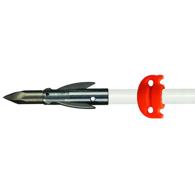 AMS A206-WHT AnKor FX Bowfishing Arrow, Fiberglass Shaft, Safety Slide - AMS