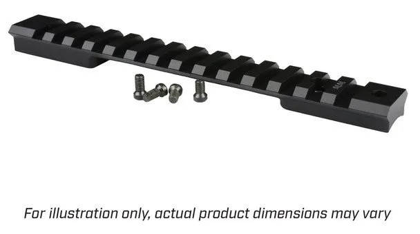 Warne 7698M Mountain Tech Rail Black 7075-T6 Aluminum for Savage Axis