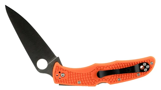 Buy Spyderco C10FPOR Endura SL-PL Orange Flat Ground Knife online