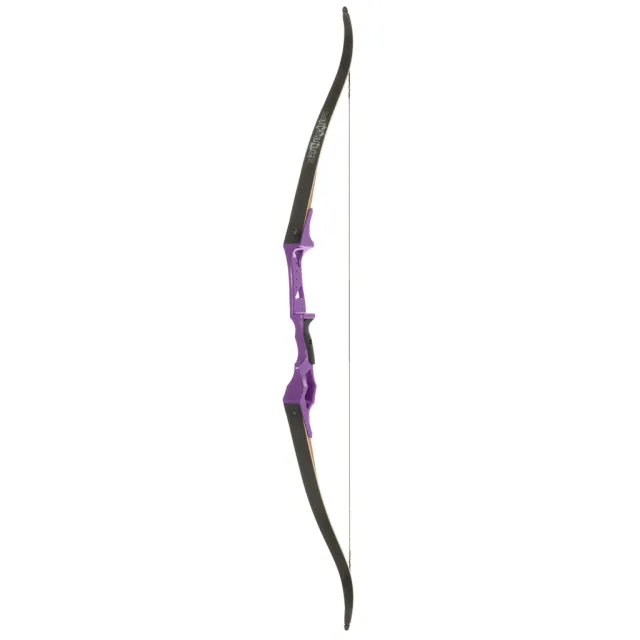 Fin-Finder Bank Runner Bowfishing Recurve 58in 20lb RH Purple - Fin-Finder