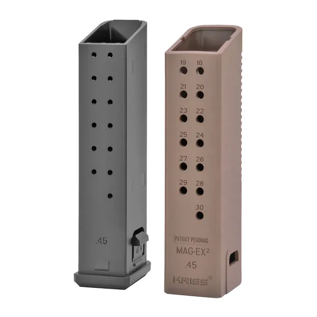 Kriss USA KVA-MX2K45FD01 Magazine Extension 45 ACP +17 Rounds FDE 3 Pack - Kriss USA - 45 ACP