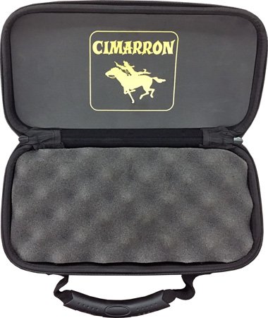 Cimarron Firearms Revolver Case Small 3.5" TO 5.5" Barrel Black XISMALL - Cimarron
