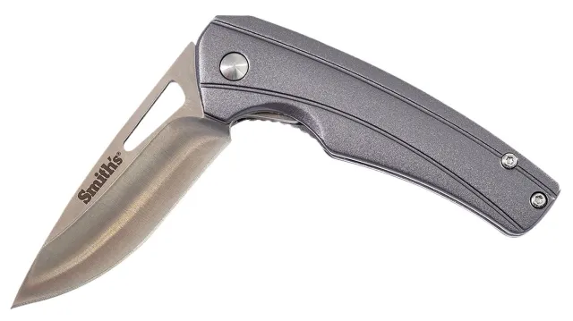 Smith's Products Istana 51246 Folding Knife 2.75 in 400 SS Gray Aluminum - SMITHS