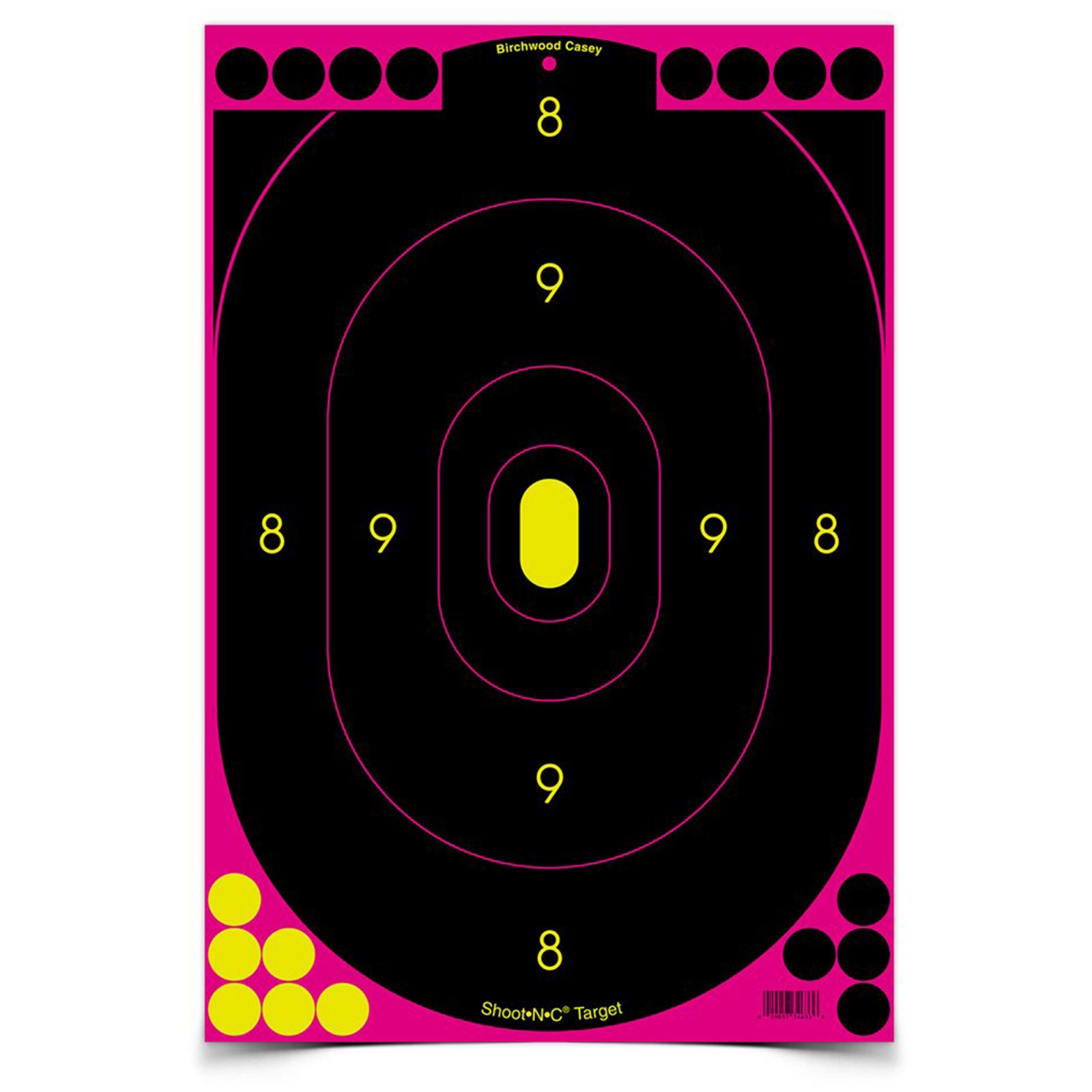 Birchwood Casey Shoot-N-C Silhouette Pink Targets 12"x18" 5 Pack - Birchwood Casey