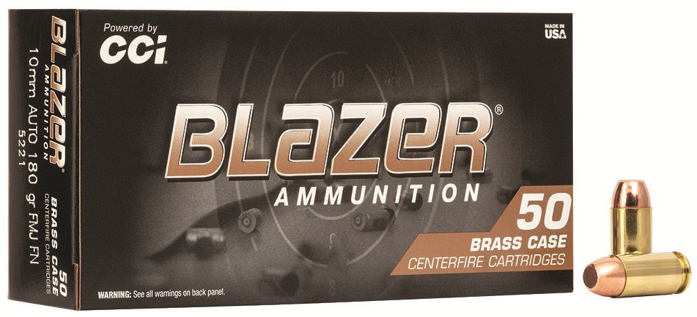 Buy CCI 5221 Blazer Brass 10mm 180gr FMJ 50 Rounds Box online