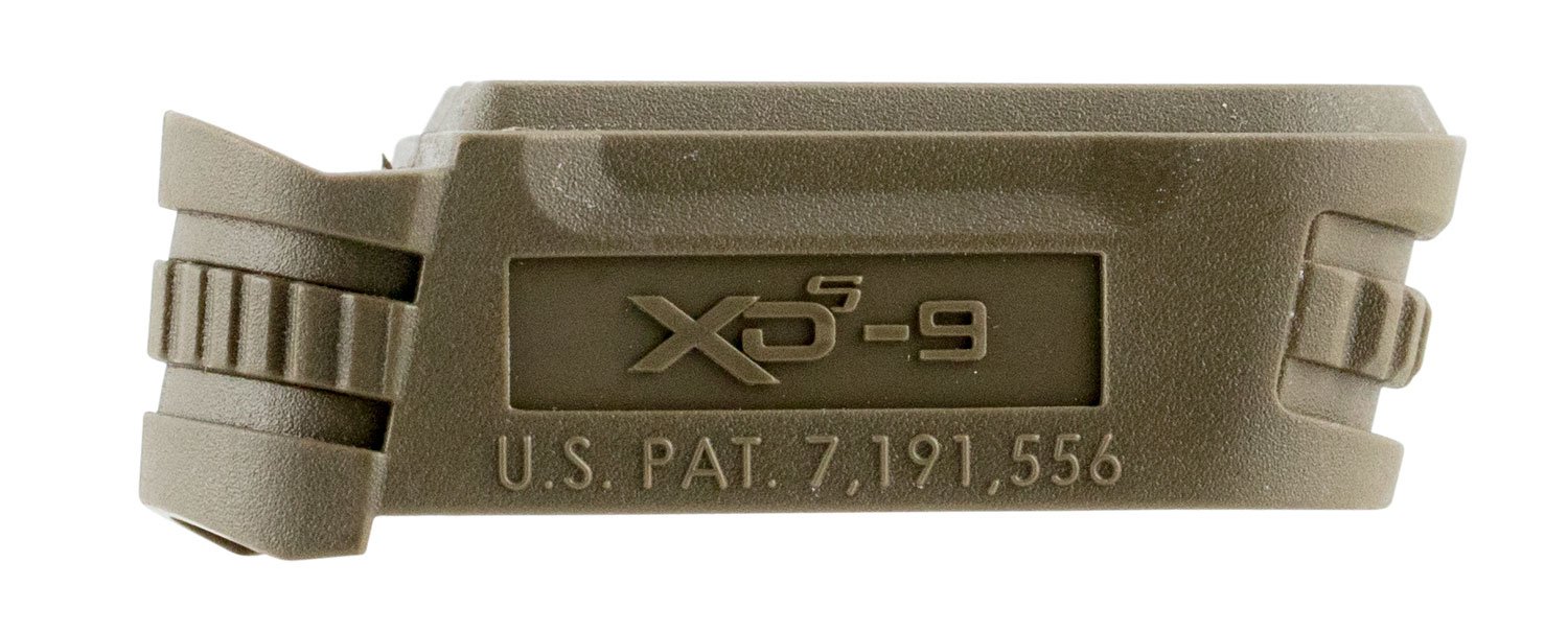 Buy Springfield Armory XDS5901MFDE Backstrap Sleeve made of Polymer with Flat Dark Earth Finish & 1 Piece Design for 9mm Luger Springfield XD-S with #1 Backstrap & 3.30" Barrel online