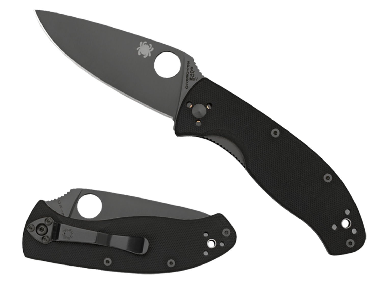 Spyderco Tenacious C122GBBKPS 260 G-10 Black PS 3.39 In - Spyderco