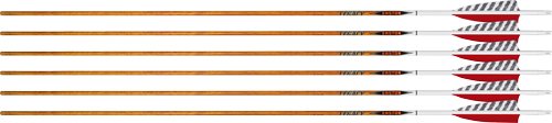 Easton 229762 Arrow 6.5 Carbon Legacy 400 4" Feather Left Heli 6pk - Easton