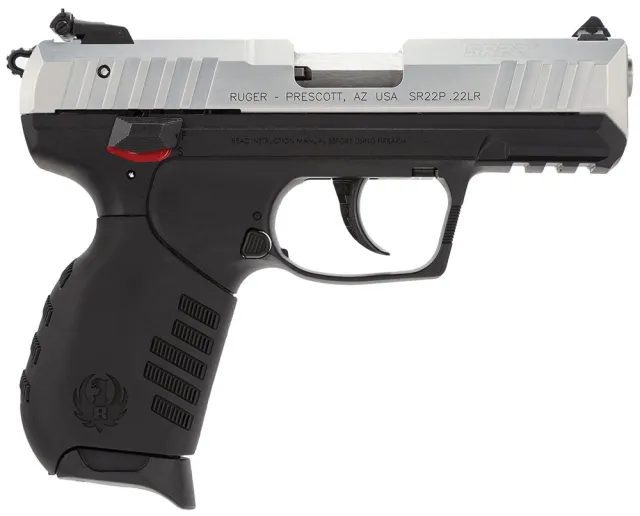 Ruger SR22 .22 LR 3.5 in Silver Anodized Aluminum 10rd DA/SA