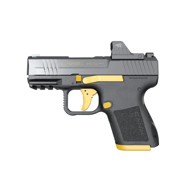 Canik Mete MC9 HG7620GV-N 9mm 3.18 In 15 Rd Optic Ready Black/Gold