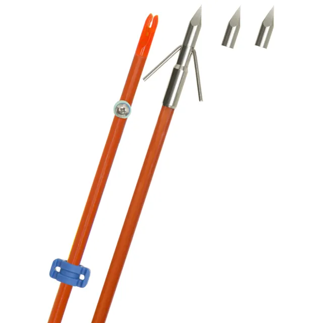 Fin Finder 60850 Raider Pro Bowfishing Arrow 32" Orange Riptide Point - Fin-Finder