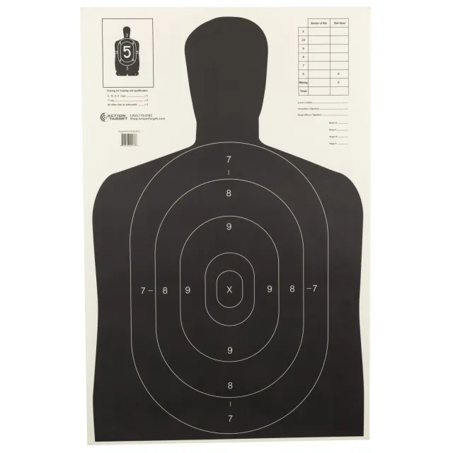 Buy Action Target B27EBLACK100 23"x35" Silhouette Paper Targets 100 Pack online