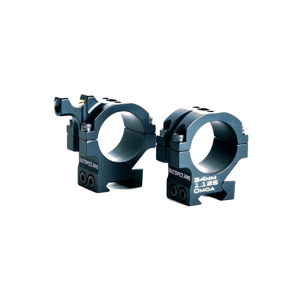 Masterpiece Arms RING351250 35mm 1.25 In Black Integrated Leveling - Masterpiece Arms