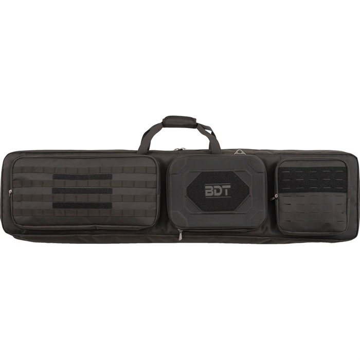 Bulldog BDT74-52B Double Suppressor Rifle Range Bag 52 In Black - Bulldog