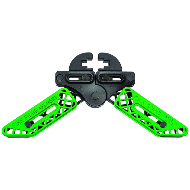 Buy Pine Ridge Kwik Stand Bow Support Lime Green/Black Adjustable Jaws online